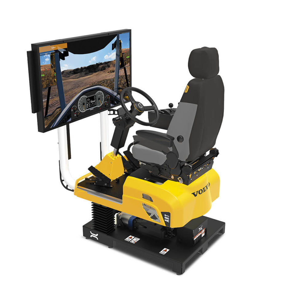 Yellow simulator with screen