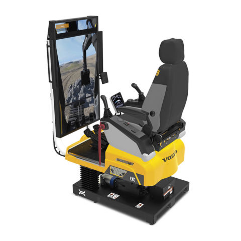 Yellow simulator with screen