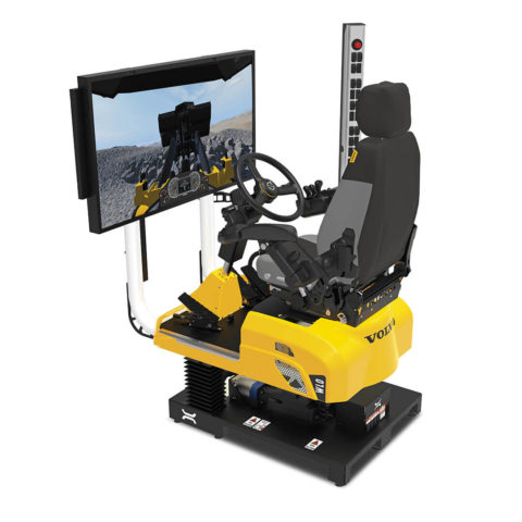 Yellow simulator with screen